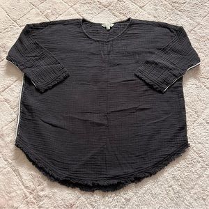 Voloshin Cotton Oversized Boxy Top Preppy Minimalist Capsule‎ Cottage Sz XS